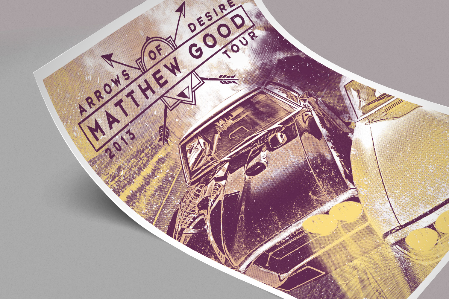 Matthew Good Arrows Of Desire Poster Design