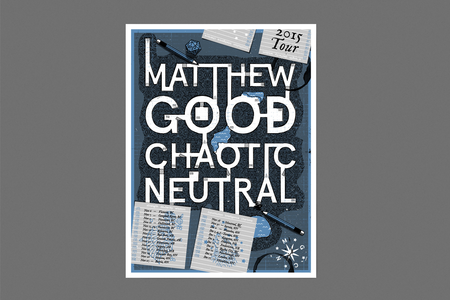 Matthew Good Chaotic Neutral Poster